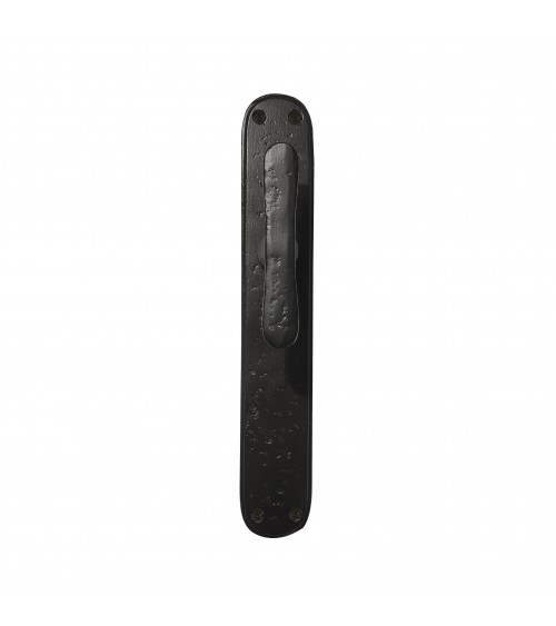 Poignée de porte rétro sur plaque longitudinale originale PHTT 40 -  quincaillerie design