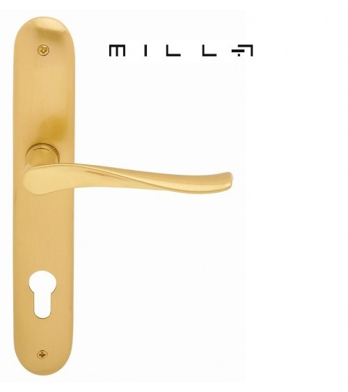 Poignée de porte sur plaque longitudinale Mandelli Spin quincaillerie design