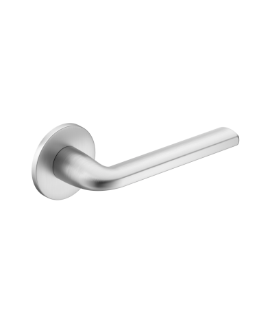 Poignée de porte chrome satiné Scandi slim quincaillerie design