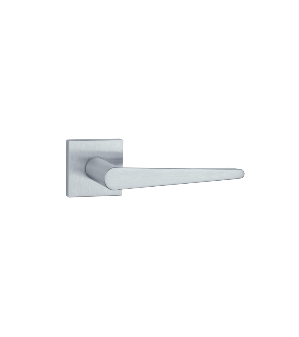 Poignée de porte couleur chrome satiné ARNICA poignée design