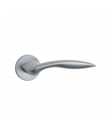Poignée de porte chrome satiné ROBINE quincaillerie design