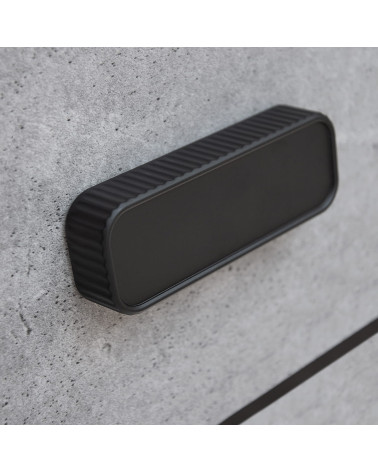 Poignée de meuble noire WEGA poignée design fixée sur un tiroir