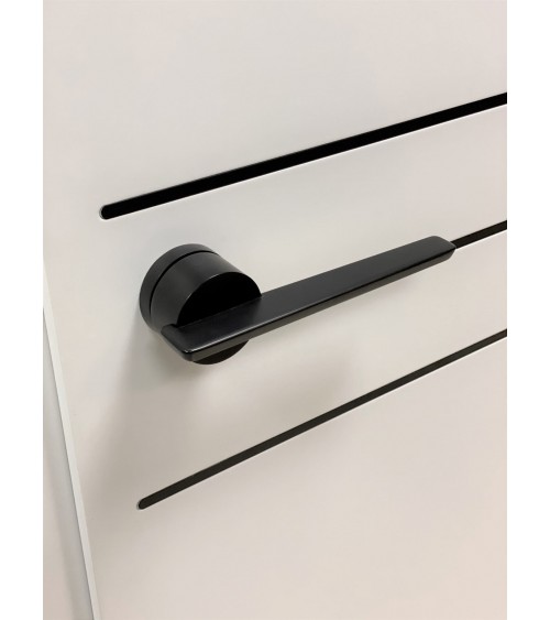 Poignée de porte noire JUMELLE poignée design