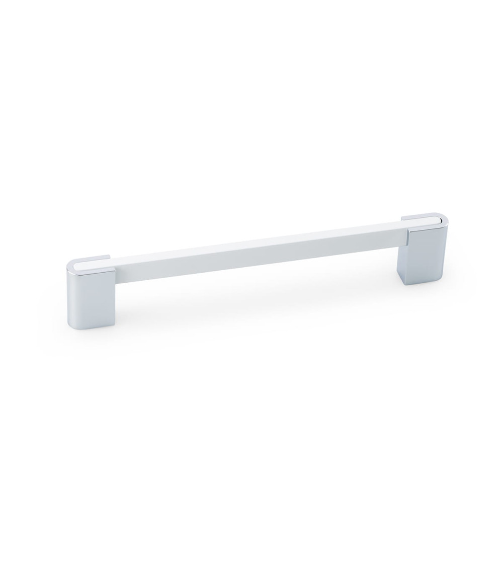 Poignée de meuble blanc brillant/chrome brillant PABLO poignée design
