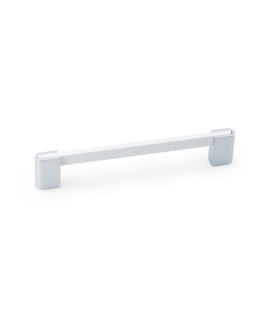 Poignée de meuble blanc brillant/chrome brillant PABLO poignée design