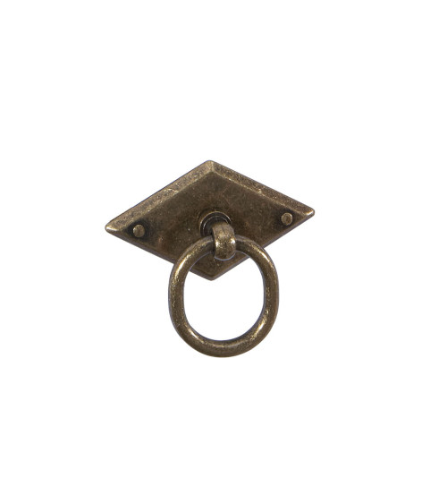 Bouton de meuble patine sur laiton MARS poignée design