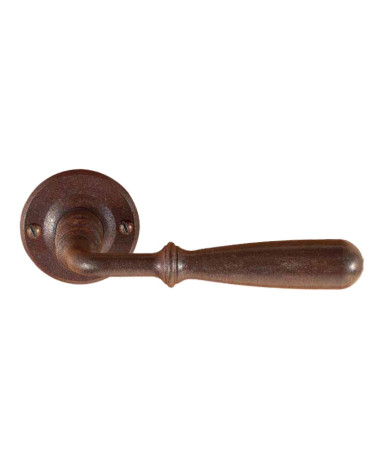 Poignée de porte couleur rouille FON ronde