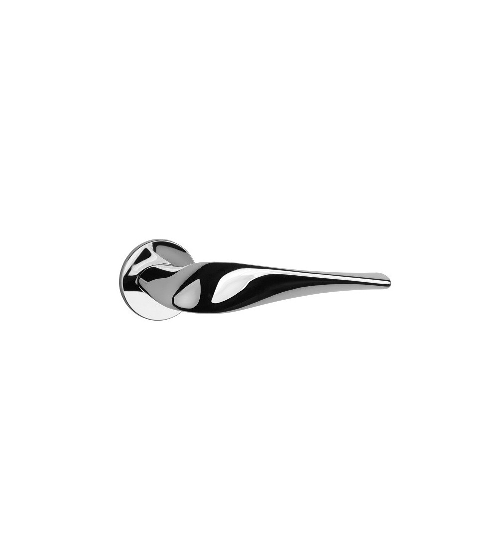 Poignée de porte chrome poli PETUNIA quincaillerie design