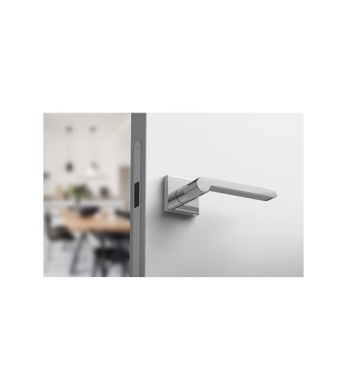 Poignée de porte chrome poli Pandora quincaillerie design