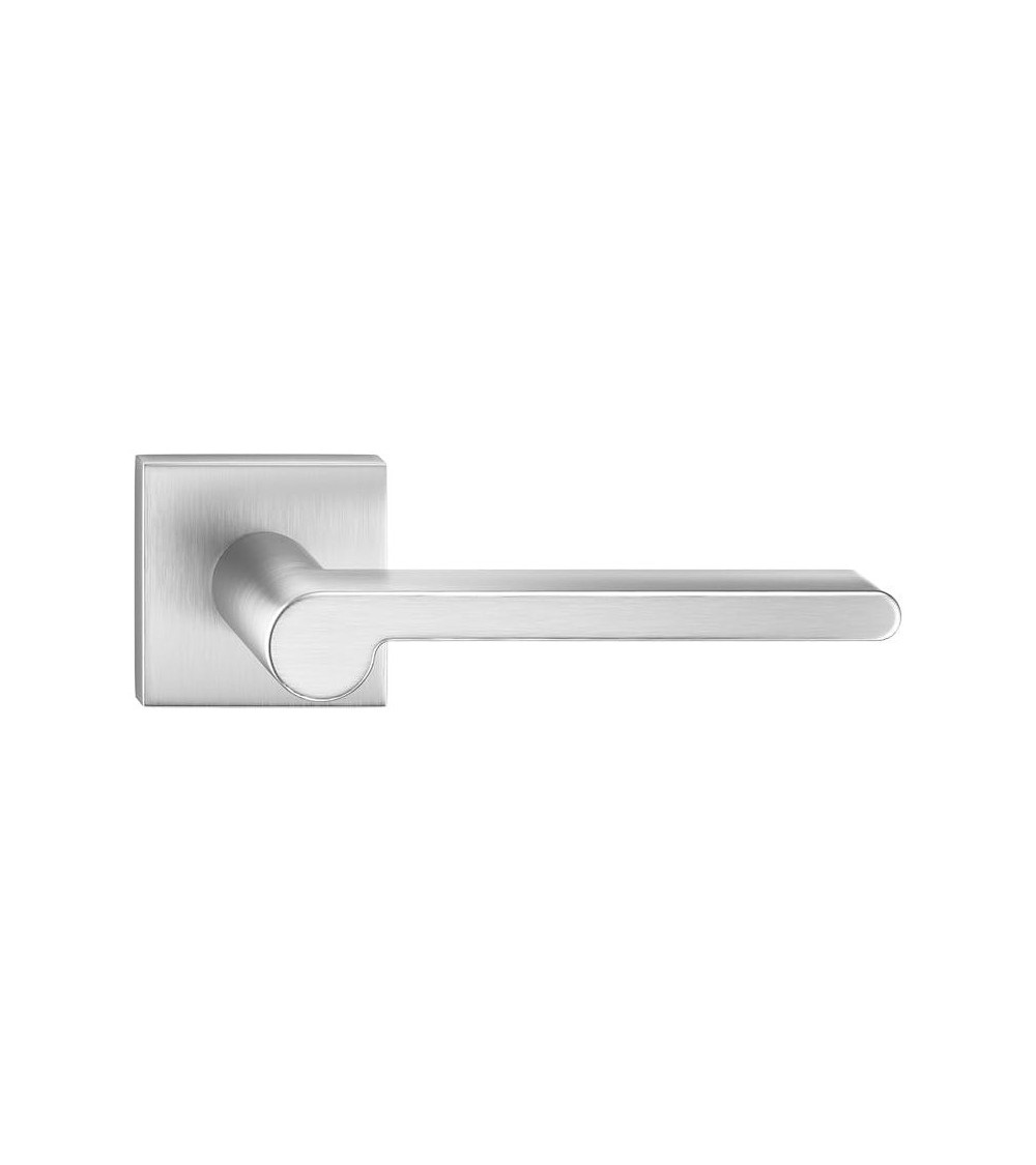 Poignée de porte chrome satiné Pandora quincaillerie design