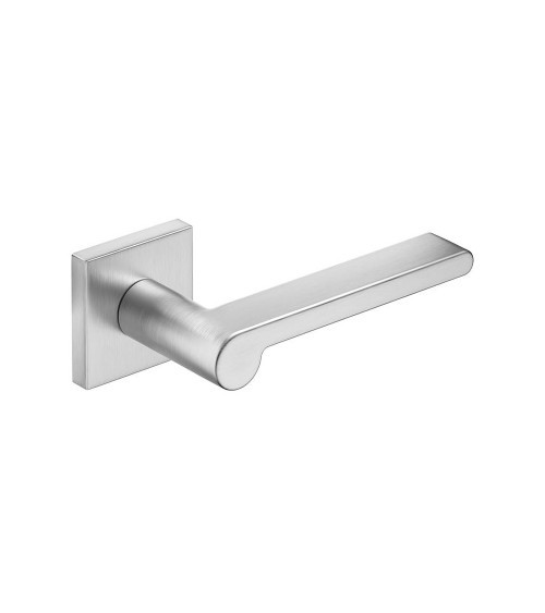 Poignée de porte chrome satiné Pandora quincaillerie design