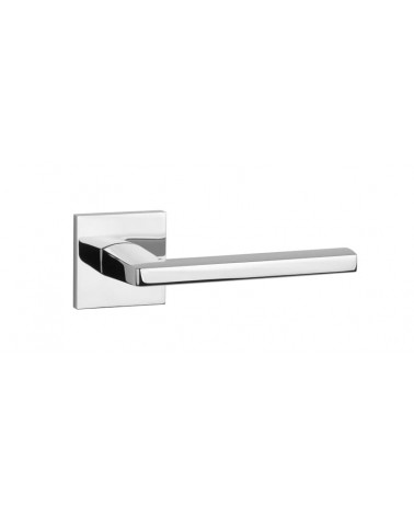 Poignée de porte chrome poli PYROLA quincaillerie design