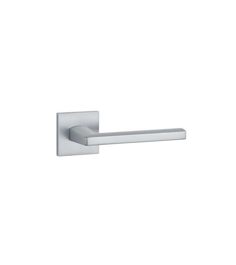 Poignée de porte chrome satiné PYROLA quincaillerie design