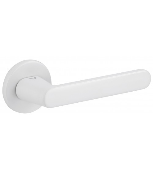 Poignée de porte blanche Nesh quincaillerie design