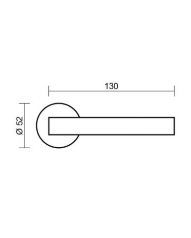Poignée de porte Nesh avec dimensions