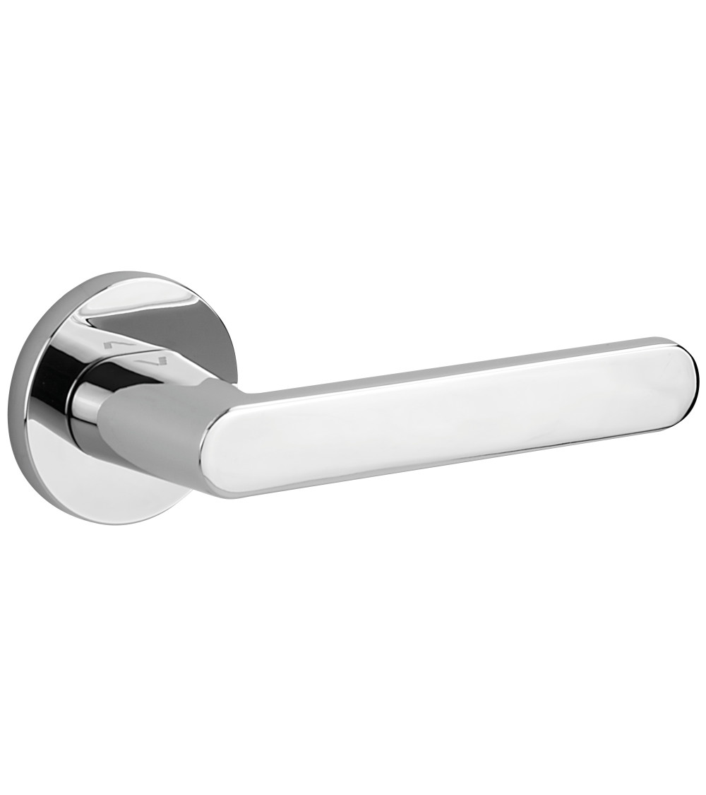 Poignée de porte chrome poli Nesh quincaillerie design