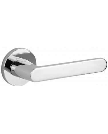 Poignée de porte chrome poli Nesh quincaillerie design