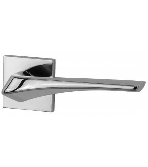 Poignée de porte chrome poli Heavy quincaillerie design