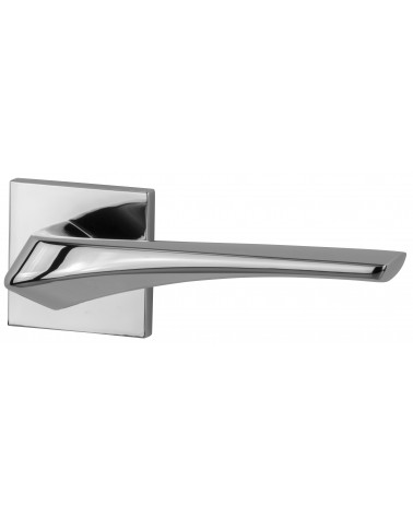 Poignée de porte chrome poli Heavy quincaillerie design