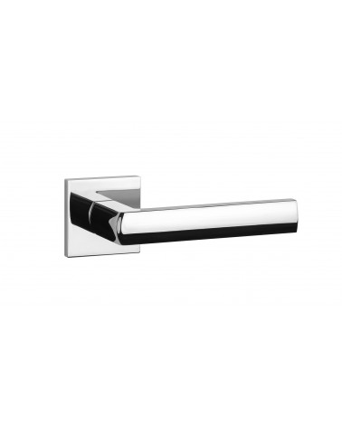 Poignée de porte chrome poli HOSTA quincaillerie design
