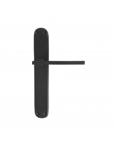 Poignée de porte rouille sur plaque en bronze P2017 -  poignée design