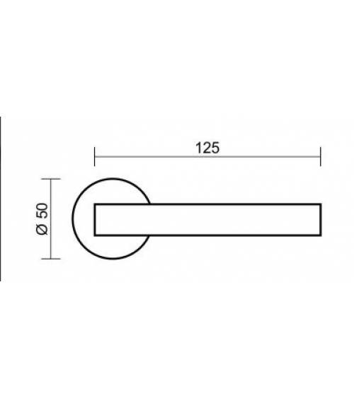 Poignée de porte nickel satiné VENERA poignée design