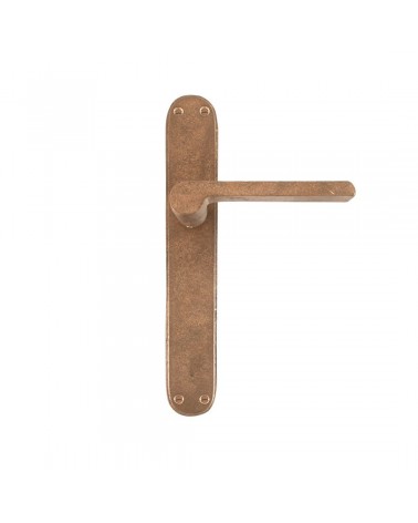 Poignée de porte rouille sur plaque en bronze 1928 -  poignée design