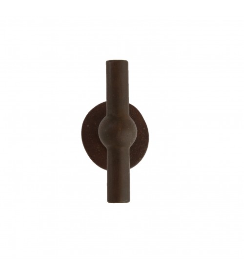 Poignée de porte rouille verticale en fer BECDF -  poignée design