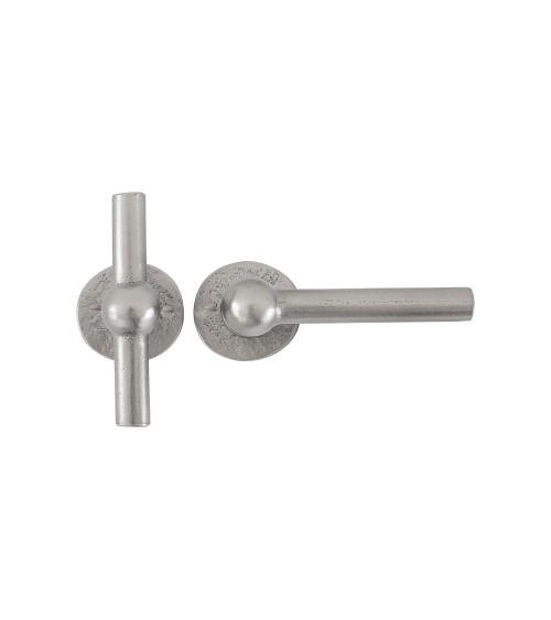Poignée de porte + poignée verticale chromé en fer BECDF -  poignée design