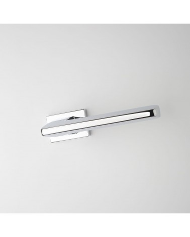 Poignée de porte chrome poli YUKA poignée design vue de bas