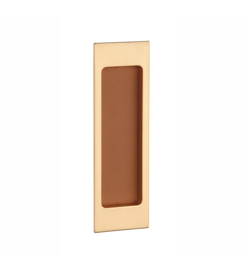 Poignée de porte coulissante or mat / cuir APRILE HD 240 poignée design