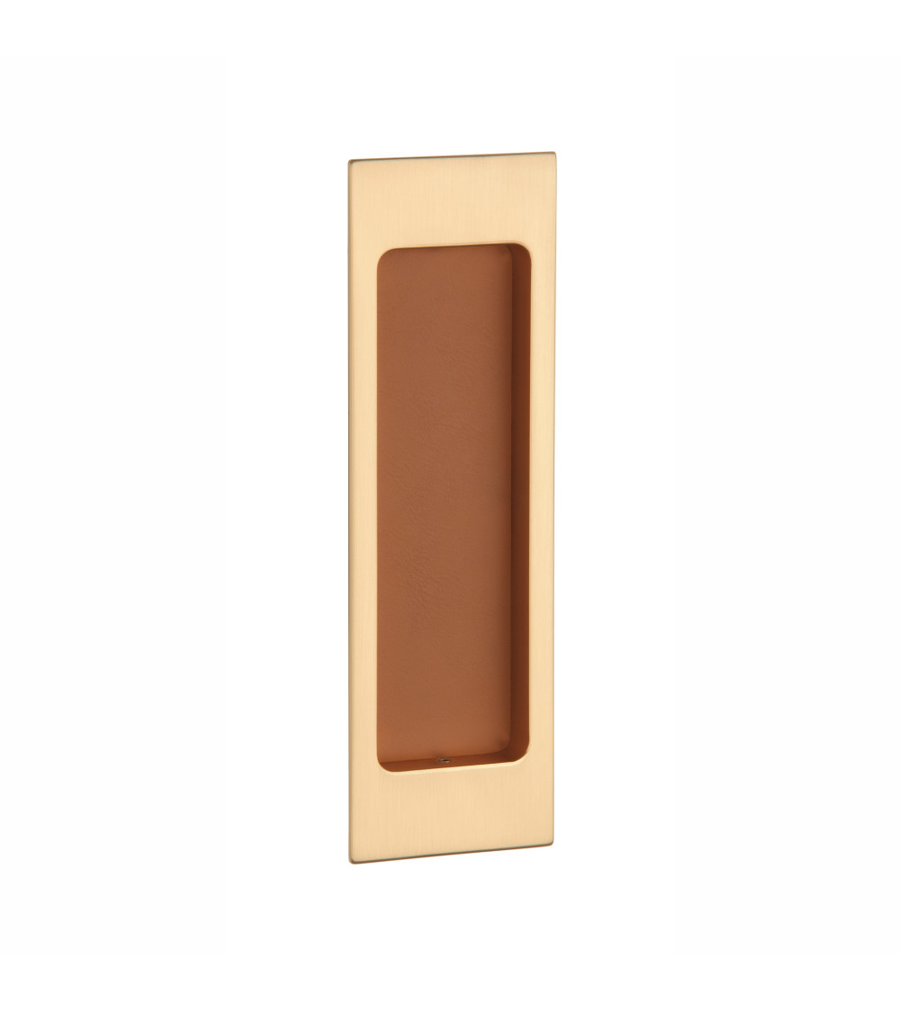 Poignée de porte coulissante or mat / cuir APRILE HD 240 poignée design