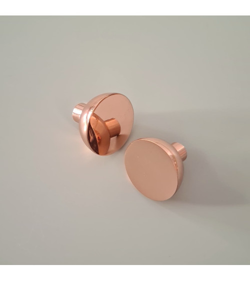 Bouton de meuble en cuivre LUNA M poignée design