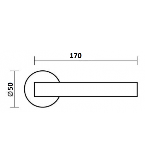 Poignée de porte en zamak JUMELLE poignée design