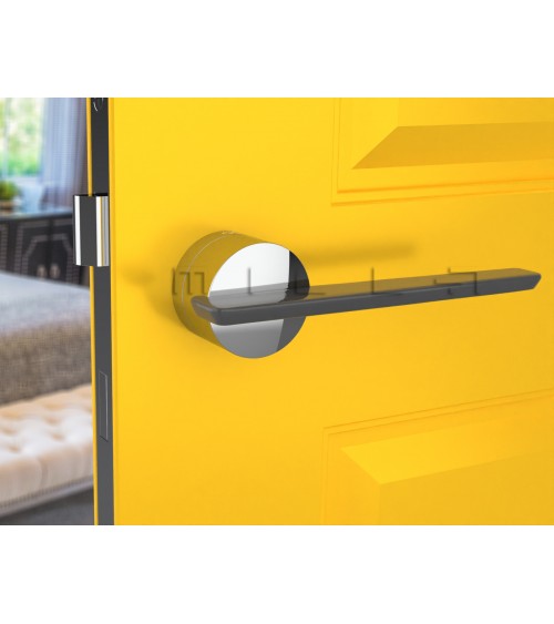 Poignée de porte en zamak JUMELLE poignée design