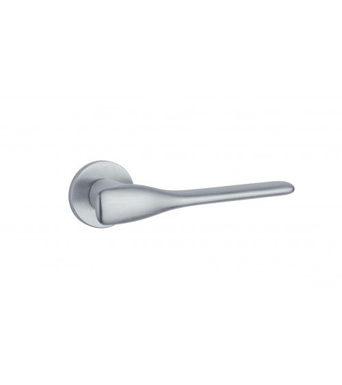 Poignée de porte chrome satiné ORCHIDE poignée design
