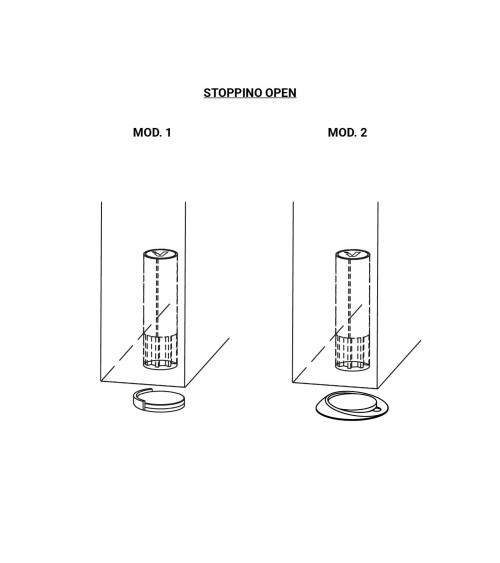Butée de porte magnétique Verum Stoppino Open Mod.1
