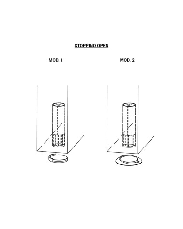 Butée de porte magnétique Verum Stoppino Open Mod.1