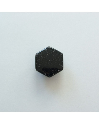 Bouton de meuble en verre noir