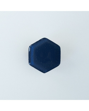 Bouton de meuble en verre bleu nuit