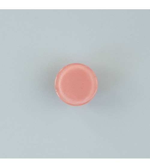 Bouton de meuble en verre rose