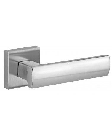 Poignée de porte chrome satiné LIBRA quincaillerie design
