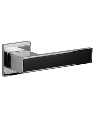 Poignée de porte bicolore noire/chrome TOTAL poignée design