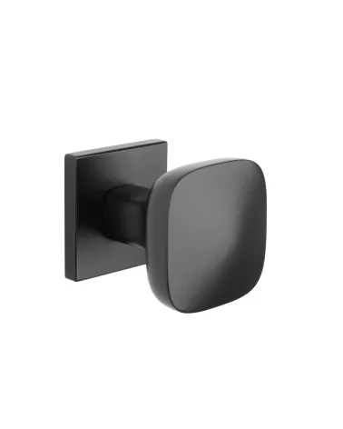 Bouton de porte noire KIAMA carré -  poignée design