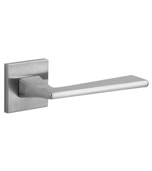 Poignée de porte chrome satiné VS SPY carrée -  poignée design