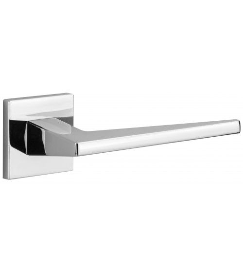 Poignée de porte chrome poli LIMA FIT quincaillerie design