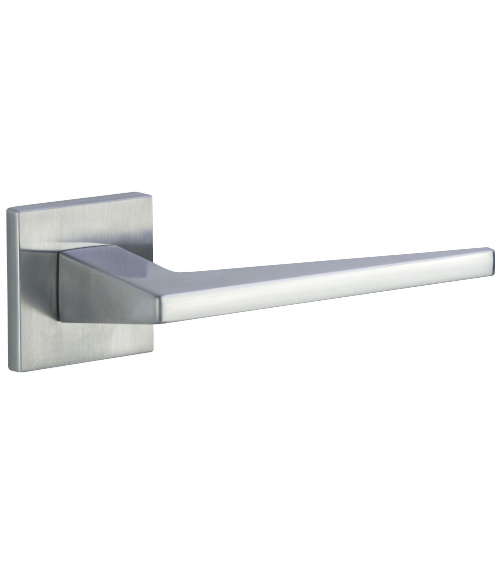 Poignée de porte chrome satiné LIMA FIT quincaillerie design