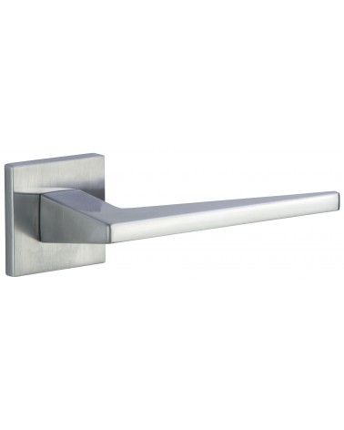 Poignée de porte chrome satiné LIMA FIT quincaillerie design