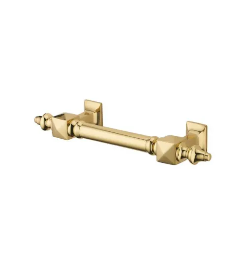 Poignée bâton de maréchal pointe diamant en laiton P651