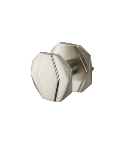 Bouton de tirage octogonal plat en laiton B169